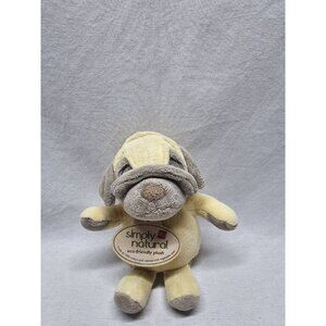 Russ Berrie Simply Natural Plush Pug 6” Light Beige